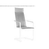 Garden chair on a cantilever with a high backrest Tornesch