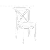 Garden chair with open backrest Oroshaza