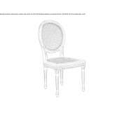 Solid wood chair Godow