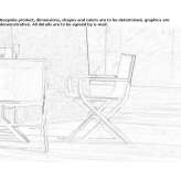 Batyline® garden chair with a metal structure Wynau