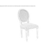 Solid wood chair Godow