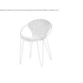 Upholstered fabric chair that can be stacked Bystra