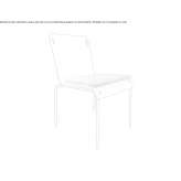Stackable aluminum garden chair Stoumont