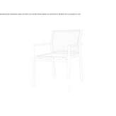 Garden chair with stackable armrests Elstow