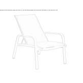 Batyline® foldable lounger with armrests Malijai