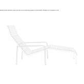 Deckchair with armrests Pauillac