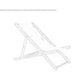 Folding deckchair made of synthetic fabric Celje