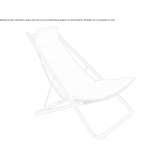 Stainless steel fabric armchair and deckchair Perouges