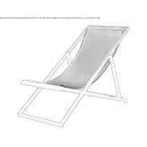 Vinytex foldable lounger Unverre