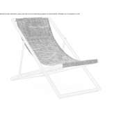 Powder-coated aluminum foldable deckchair Roztoky
