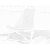 A fold-out deckchair made of eco-fur and suede Heggenes