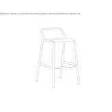 Stackable aluminum garden stool Lieskau