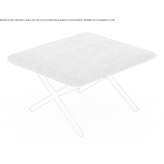 Garden stool/footstool made of aluminum and fabric Gabiano