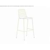 Steel garden stool with footrest Vias