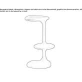 High stool made of polypropylene Gokcesu