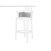 Tall, aluminum garden stool Pipirig