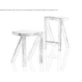 Low aluminum garden stool Iguatu
