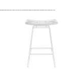 High garden stool with footrest Surnadal