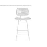 High garden stool with backrest Surnadal