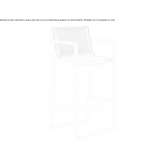 Batyline® high stool with armrests Haltinne