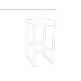 Tall metal garden stool Yarravel