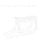Low iroko stool Tecovice