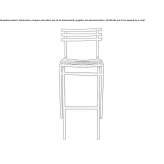 Stackable metal garden stool Kurepalu