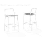 High polypropylene stool with footrest Caripito