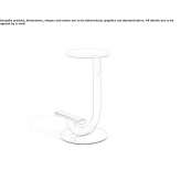 High garden stool with plate Ipiau