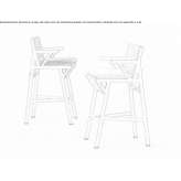 Fabric garden stool Bronzolo