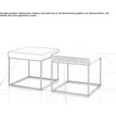 Low steel stool Obergum