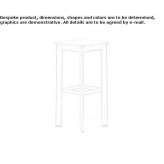 Tall, powder-coated aluminum stool with footrest Jayena