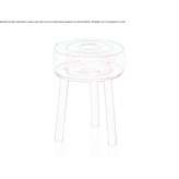 Stool made of thermoplastic polyurethane Athenry