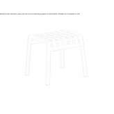 Garden stool/footstool made of polypropylene Longview