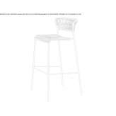 Garden stool made of steel and PVC Cousolre