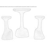 High stool made of polyethylene Gerzat