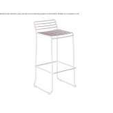Steel garden stool with backrest Monsagro