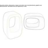 Polyethylene stool Giroc