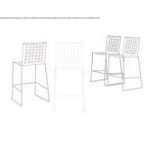 High garden stool with backrest Assai
