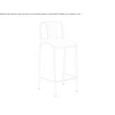 Stackable aluminum garden stool Wassy