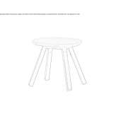 Iroko low garden stool Sandia
