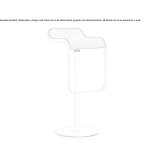 High garden stool Borgne