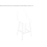 High stool made of polypropylene Tatui