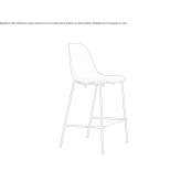 Stackable polypropylene stool Tatui