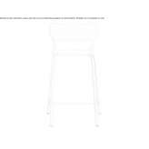 A tall, stackable metal stool Cashmere