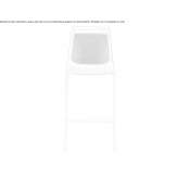 Technopolymer stool with a high base Rozzano