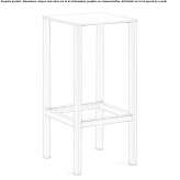 High stool with footrest Goulding