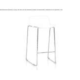 High polypropylene stool, stackable Spasovo