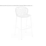 High rope stool with footrest Sarita