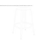 Tall, steel garden stool Wolsdorf